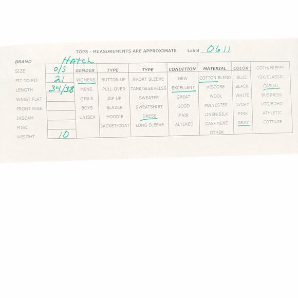 Hatch Gray Cotton Maternity Dress Swing Loose Flowy Button Pockets One Size - Picture 2 of 7